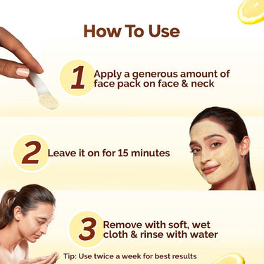 Mamaearth Vitamin C Daily Glow Face Pack with Vitamin C & Turmeric 200g | Natural, DIY-like Texture | Instantly Brightens Skin, Adds Glow | Clay Face Mask | Free From Harmful Chemicals | All Skin Type
